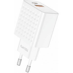 Foneng EU42 USB-C+USB-A 20W mains charger (white)