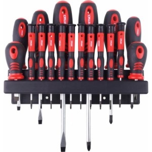 Amio Screwdriver set with hanger CR-V, 18 pcs