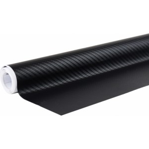 Amio 3D CARBON fiber BLACK foil 30cm x 150cm