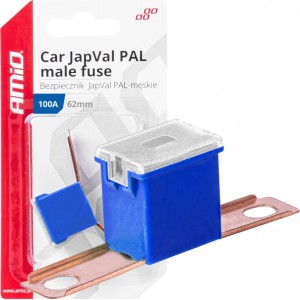 Amio Car JapVal PAL male fuses 62mm 100A AMIO-03433