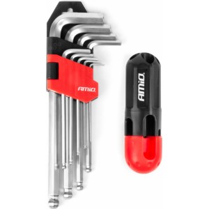 Amio Imbus hex keys CRV 9pcs AMIO-04302