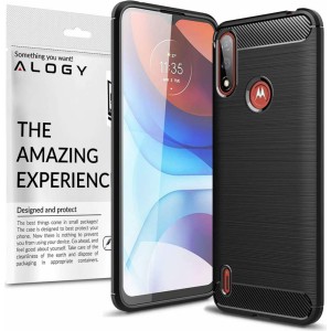 Alogy Case for Motorola Moto E7/ E7i Power Alogy Rugged Armor TPU case Carbon Black