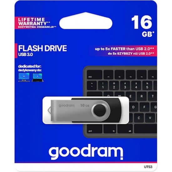 Goodram pendrive 16GB USB 3.0 Twister black