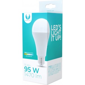 Telforceone LED bulb E27 A65 15W 230V 6000K 1470lm Forever Light