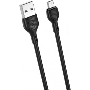 XO cable NB200 USB - microUSB 1,0m 2.1A black