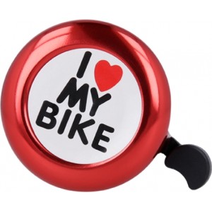 Telforceone Bike bell I love my bike red