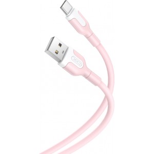 XO cable NB212 USB - USB-C 1,0 m 2,1A pink