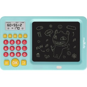 Telforceone Maxlife kids writing board with calculator MXWB-01 blue