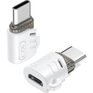 XO adapter NB256G microUSB - USB-C white