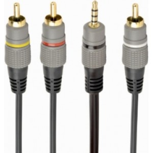 Gembird CCAP-4P3R Аудио Видео Кабель 3.5 mm 4-pin - RCA / 1.5m