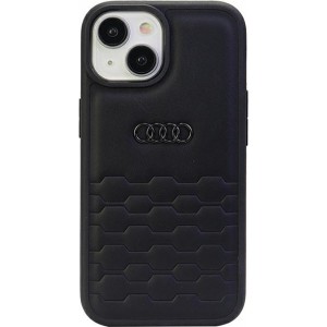 Audi case for iPhone 15 Plus 6,7" black GT Synthetic Leather