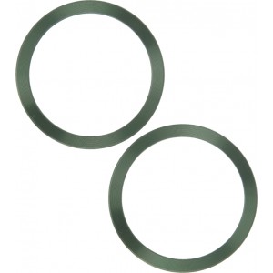 Metal Ring (2 in set) green