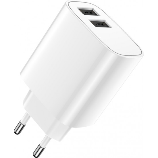 Telforceone S.a. Forever wall charger 2xUSB 2,4A LS-03 white