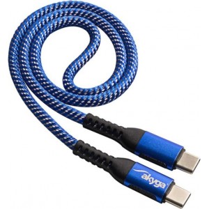 Akyga Europe Sp. Z O.o. Akyga cable USB AK-USB-36 USB type C (m) / USB type C (m) ver. 2.0 100W 0.5m