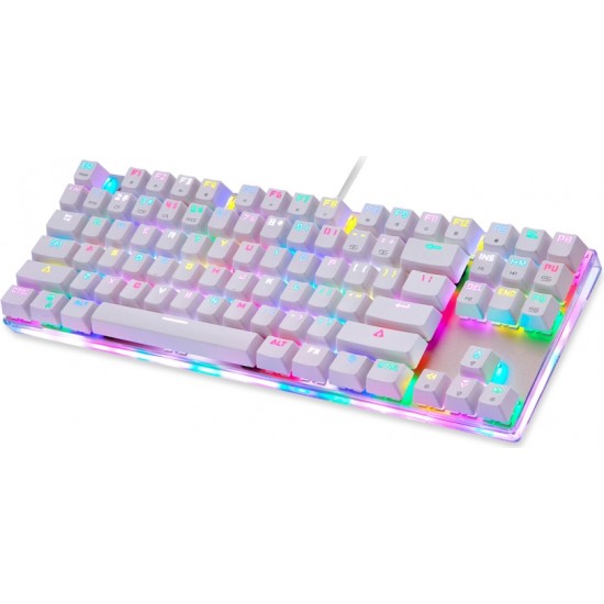 Motospeed Mechanical gaming keyboard Motospeed K87S RGB (white)