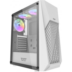 Darkflash DK150 computer case (white) + 3 fans