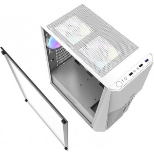 Darkflash DK150 computer case (white) + 3 fans