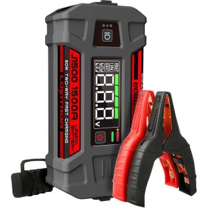 Lokithor J1500 Jump Starter / Booster 1000A + Powerbank 12000mAh + Flashlight 3-in-1 Device working in -20°C