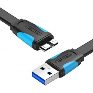 Vention Flat USB 3.0 A to Micro-B cable Vention VAS-A12-B050 0.5m Black