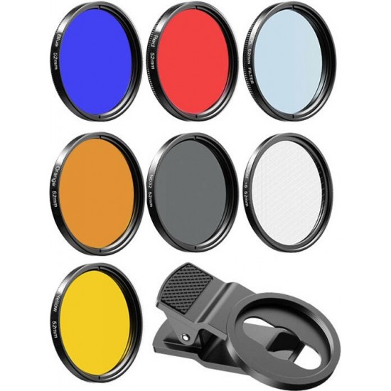 Apexel Mobile filter lens kit APEXEL APL-52UV-7F 52mm 7in1