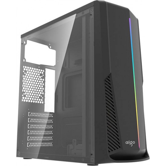 Darkflash Aigo RAINBOW 6 computer case (black)