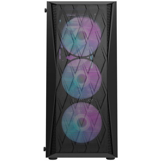 Darkflash DK352 Mesh computer case (black) + 4 ARGB fans