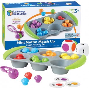 Learning Resources Mini Muffin Match Up Math Activity Set Learning Resources  LER 5556