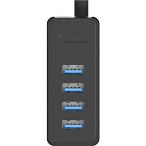 Orico W5P-100 USB to 4x USB 3.0 Hub Adapter (black)