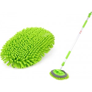 Amio Chenille telescopic flow thru wash brush 120-200cm