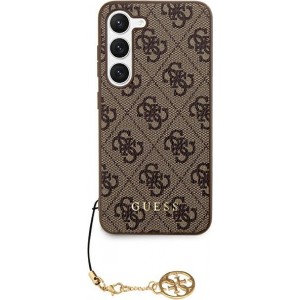 Cg Mobile Sas Guess case for Samsung Galaxy S24 Ultra S928 GUHCS24LGF4GBR brown hardcase 4G Charms Collection