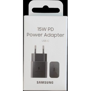 Samsung USB wall charger Type C 15W PD AFC black (EP-T1510NBEGEU)