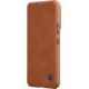 Nillkin Qin Leather Pro Case Case For Samsung Galaxy S22 (S22 Plus) Camera Protector Holster Cover Flip Case Brown