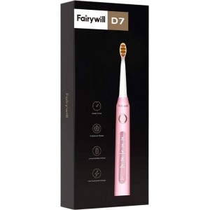 Fairywill Sonic toothbrush with head set FairyWill FW507 (pink