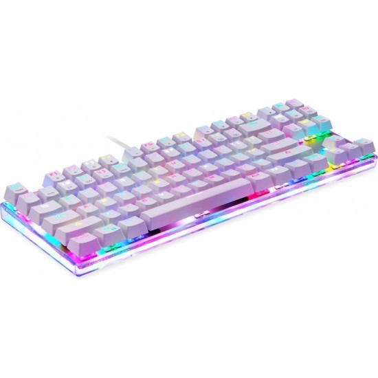 Motospeed Mechanical gaming keyboard Motospeed K87S RGB (white)