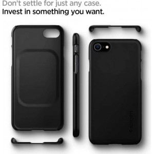 Spigen Thin Fit Case for iPhone 7 / 8 / SE 2020 / 2022 - Black