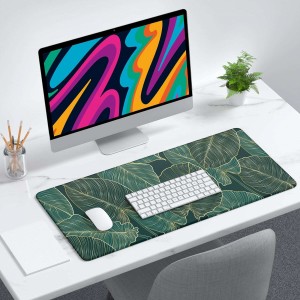 Alogy Desk pad for mouse keyboard Anti-slip gaming protective mat XL 80x40 cm Alogy Leaves Big Leaves