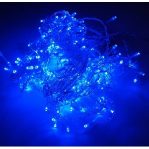 MOON Light curtain, ICICLES 250 LED, 5 m, 8 functions, 230 V, blue light