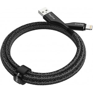 Raycue Kabel USB-A do lightning RayCue CA01 1.2m 2.4A (czarny)