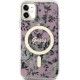 Cg Mobile Sas Guess case for iPhone 11 / XR 6.1" GUHMN61HCFWSP pink hardcase Flower MagSafe