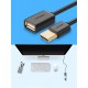 Ugreen cable adapter USB (female) - USB (male) 1m black (10314)