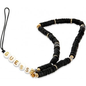 Guess pendant GUSTPEARK Phone Strap black/black Heishi Beads