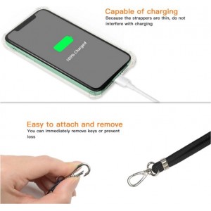 Universal neck strap for phones grey