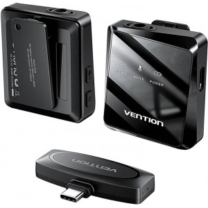 Vention Wireless microphone x2 Vention NCBB0 USB-C (black)