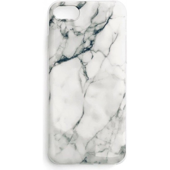 Wozinsky Marble TPU case cover for Samsung Galaxy S21 Ultra 5G white