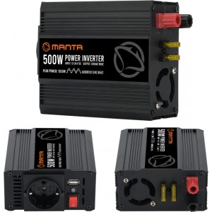 Manta MPI500M Power Inverter 500W/1000W DC to AC