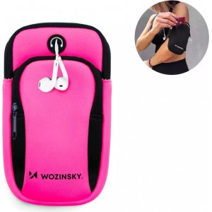 Wozinsky armband for running phone pink (WABPI1)