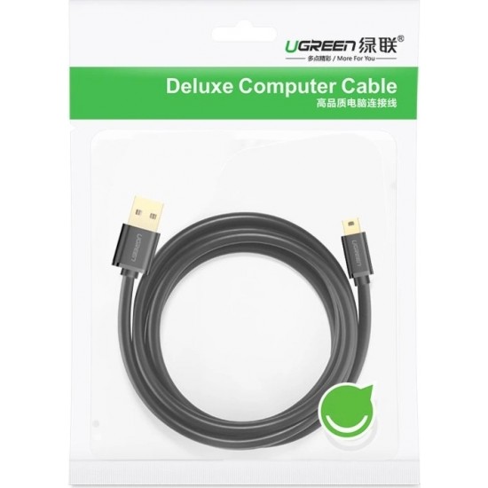 Ugreen cable USB - mini USB 480 Mbps cable 1.5 m black (US132 10385)