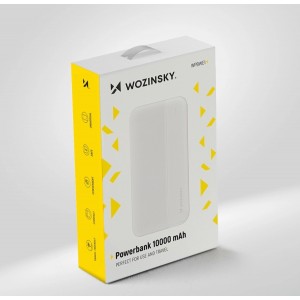 Wozinsky powerbank Li-Po 10000mAh 2 x USB white (WPBWE1)