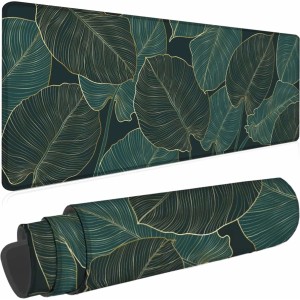 Alogy Desk pad for mouse keyboard Anti-slip gaming protective mat XL 80x40 cm Alogy Leaves Big Leaves