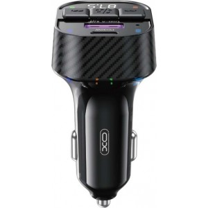 XO transmitter FM BCC17 Bluetooth MP3 car charger 30W black + cable USB-C - Lightning